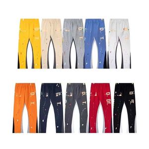 Pantalon de jogging de concepteur Mens Lettre Imprimé Coton Jogger Pantalon Homme Femme Pantalon de survêtement Lettre Coton Femmes Couple Lâche Polyvalent Casual Droite Automne