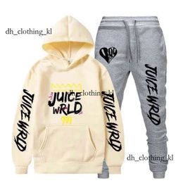 Designer Juice Hoodies Sweatshirt Heatpants Pakken Men Dames Hip Hop Harajuku Trap Rap Pullover Two Piece Set Sudaderas JuiceWrlds Shirt Hoodie 361