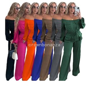 Designer Assuriques Femmes à manches longues Rompères d'hiver automne Vêtements d'hiver Casual Slash Assumes avec des poches Fashion One Piece Tenues Sautho