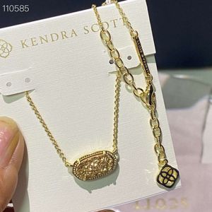 Designer Kendras Scotts Neclace Jewelry Singapourien Elegance Oval K Collier Femel Collier Femme comme cadeau pour Lover 2024 NOUVEAU