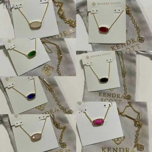 Diseñador Kendras Scotts Neclace Jewelry Cadena Singapur Elegance Collar Oval Collar Collar Femenino Collar Femenino como regalo para el amor 2024