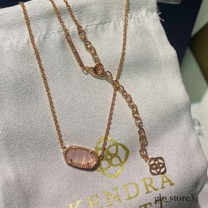 Ontwerper Kendras Scotts Neclace Jewelry Singaporese ketting Elegantie Ovale ketting K ketting vrouwelijke kraagketen vrouwelijke ketting als een geschenk voor minnaar 2024 667