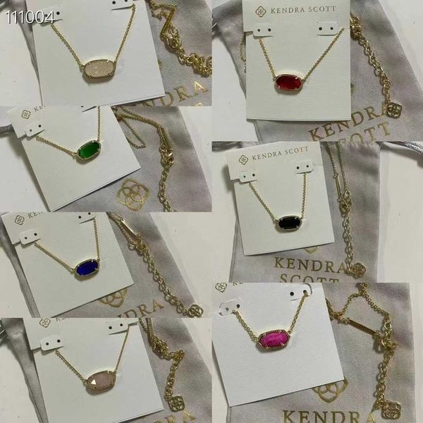 Designer Kendras Scotts Neclace Jewelry Chain Singapourien Elegance Collier K Collier K Collier Femme Feme Collier Collier Femme comme cadeau pour Love 2024