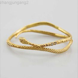 Ontwerper Kendrascott Neclace sieraden textuur Snake -vormige armband goud
