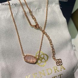 Diseñador Kendrascott Neclace Jewelry Cadena singapurense Elegancia Collar ovalado K Collar Femenina Collar Femenino Kendras Scotts Collar como regalo para el amante 741