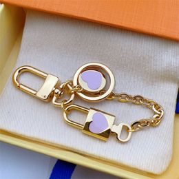 Designer Key Chain Pink Sac Pendant Lock Design Keychain Luxury Luxury Bijoux Accessoires Gift Femmes Keadchains