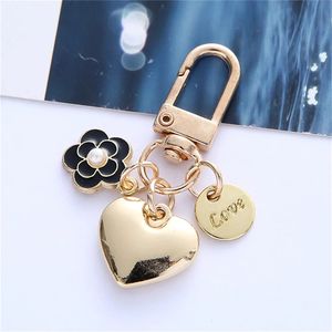 Designer Key Chain Wallet Keychains For Women Heart Luxury Keyring Camellia Sinensis Keychain Accessories Polsolet Brands