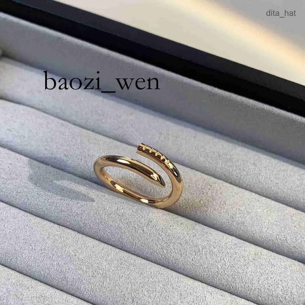 Designer Key Screw Ring Gold Midi Titanium Staallegering Vergulde Sterling Sier Designer Sieraden Promise Men Ring