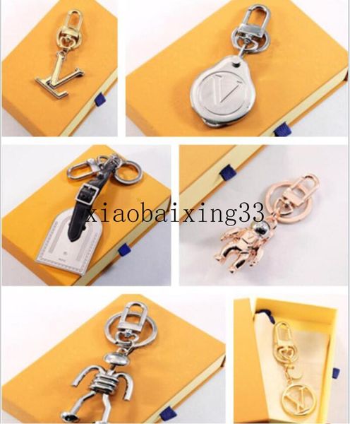 Porte-clés design Alphabet diamant porte-clés haut voiture porte-clés femme homme porte-clés sac pendentif délicat