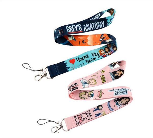 Leigner Keychain's Grey's Anatomy Medical Lonyard Keychain Lanyards for Key Badges Id Phone Cell Phone Rope Nect
