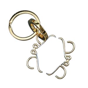 Designer Keychain Men Women Key Chain Luxe Key Ring Lo Unisex Keychains Fashion Keyring Brand Car Keychains Golden Silvery Key Pendant