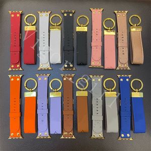 Designer Porte-clés Watch Band Set 10 Couleur Super Qualité Pu Cuir Porte-clés Fille Clés Beauté Décoration Douanes 3pcs / Set Accessoires De Mode Avec Logo De La Boîte D'origine