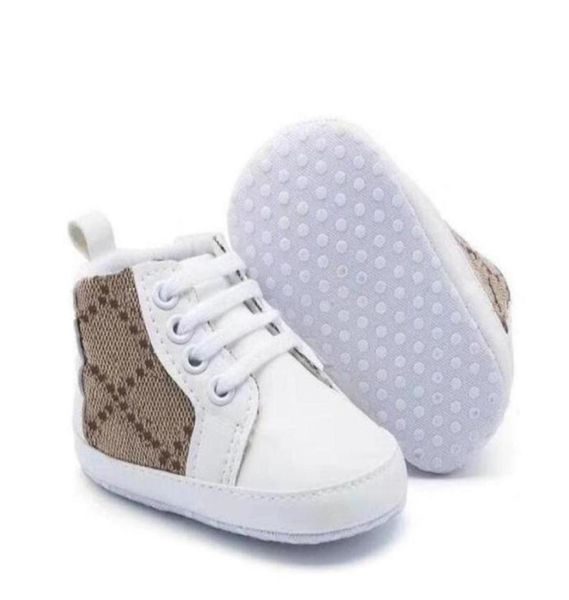 Designer crianças bebê menino menina sapatos recém-nascidos primeiro walker tênis sólido unisex berço crianças treinadores sapatos calçados infantis criança 8771201