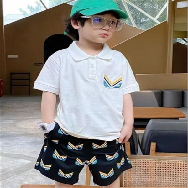 Diseñador Niños Ropa de bebé Conjunto Niños Niñas Camiseta de manga corta Pantalones cortos Traje de dos piezas Traje Ropa de verano para niños