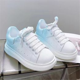 Chaussures de basket-ball de créateur pour enfants, baskets en cuir véritable pour garçons et filles, chaussures de sport dégradées pour enfants