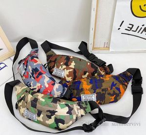 Designer Kids Camouflage poitrine sac à dos mode garçons filles nylon sacs de taille décontractés enfants
