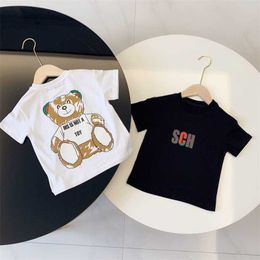 Designer Kids Cartoon Tops Baby Kid Luxe Luxe Korte Mouw Boys Summer Tops Baby Girls Leuke Kleding Kinderkleding Unisex Casual shirt