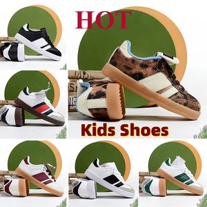 Designer Kids Casual Shoes Running Boys Girls Sneakers Vegans Enfants Youth Big Kid Shoe Runner Trainers Noir blanc vert rouge Leopard Girl Boy Sneaker