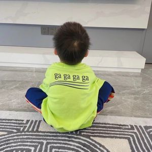 Ropa de diseñador para niños Suéteres para bebés Jersey Ropa de diseñador para niños Suéter para niño y niña con letra O-cuello Fasion Nuevo Algodón de manga larga 90-150 cm