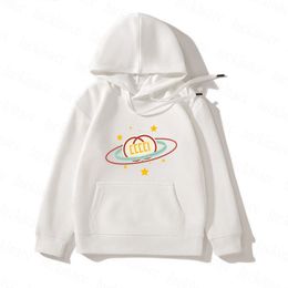 Diseñador Niños Sudadera con capucha Niños Niñas Sudaderas Estampado de fresa Sudaderas con capucha superiores Sudadera de lujo Niño Suéter versátil Traje Ropa SDLX Suerte