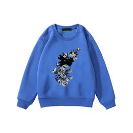 Diseñador Ropa con capucha para niños Sudadera de lujo con cuello redondo y capucha Moda clásica y elegante para niños y niñas CHD2402026-6 smekids