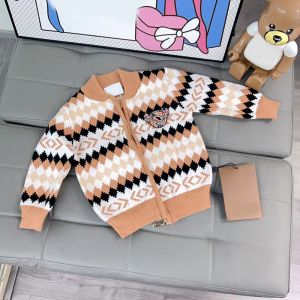 Designer Kids Knitwears Baby Jongens Winter Warm Uitloper Kids Designer Kleding Kinderkleding Peuter Luxe Gebreide Trui Meisjes Jassen kalekids CXD2401123-6