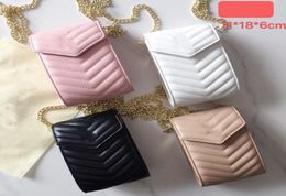 Designer Kids Letter Metal Chain Handbags 2022 Girls Recangle Sac à bandoulière Single Pu Leather Messenger Purse A84386467584