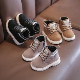 Botas de nieve de diseñador para niños, zapatos para niños pequeños, botines de nieve antideslizantes de suela suave de diseñador para niños y niñas, EUR 21-30