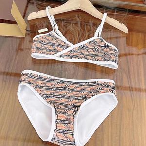 Designer Kids Swimwear Girls Brand One Pieces Swimsuits Summer Bikinis for Children Luxury Swimming Wear Toddlers Bathing Costumes Baby Beach Clothing CXD240257-6