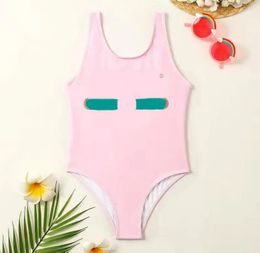 Designer Kids Swimwear Lettre imprimé One-Piecs Girls Fashion Swim Wear Beach Summer Bikinis Multi Styles Enfants Swimwars