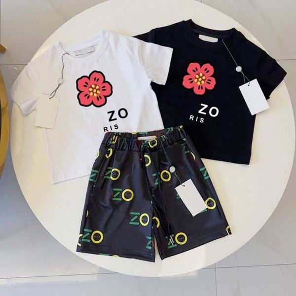 Diseñador para niños Camisetas Schips Sets Tiger Brand Baby Baby Biets Biets Relling Ropa Summer Summer Blanco de chándal de lujo Jóvenes O3KX#