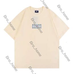 Designer Kith Shirt Tee Tshirt Summer Mens and Womens Casual Fashion Brand Imprimée surdimensionnée surdimensionnée T-shirts 100% coton vintage à manches courtes US SIZE S-XL 908