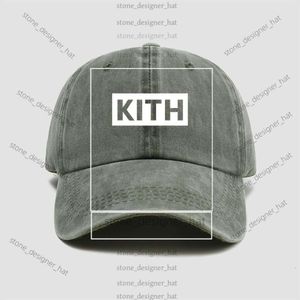 Designer Kith Storty Lettre broderie étanche Fabric Fonctionnel Retro Dad Baseball Omblage de la langue de canard