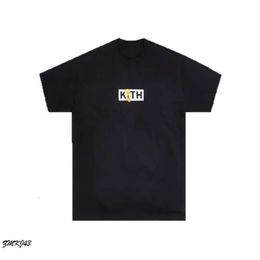 Designer Kith T-shirt korte mouw luxe grote merk Rap Classic Hip Hop mannelijke zanger Wrld Tokyo Shibuya Retro Street Fashion merk T-Sh 5750