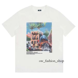 Ontwerper Kith X Ksubi Letter Tee Gewassen Katoen Crop Streetwear Kwaliteit T-shirt T Shirts Grafisch voor Mannen Vintage Herenkleding Oversize 103 191