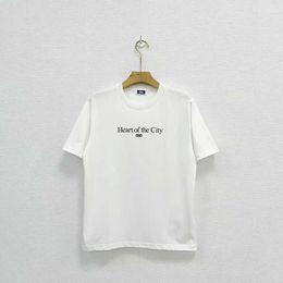 Designer Kitt Heart of the City Collection T-shirt blanc à manches courtes classique polyvalent haut