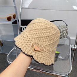 Designer en tricot seau chapeau mode femmes bonnet top top chapeaux de haute qualité hommes marée chape