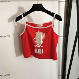 Designer Knit Vest Women Brand Clothing for Womens Summer Tops Fashion Letter Logo Loedies Sans manches T-shirt 29 avril
