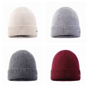 Designer gebreide beanie caps voor mannen dames herfst winter warm dik wollen borduurwerk koude hoed paar mode street hoeden r6
