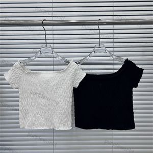 Designer gebreide borduurbriefbrief meisje truien mode mode korte mouwen pullover tops
