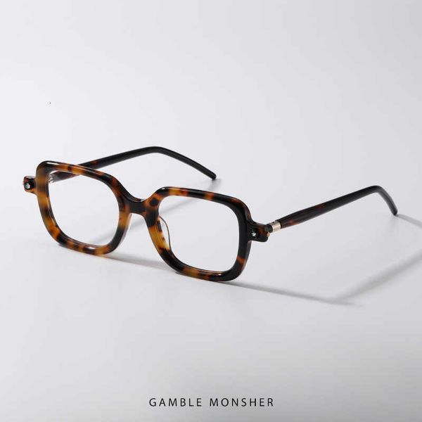 Designer Kuboraum cool lunettes de soleil Super haute qualité luxe Wanbaolong Myopie Boîte Lunettes Même P4 Allemand Main Bloc De Couleur Plaque Cadre avec boîte d'origine