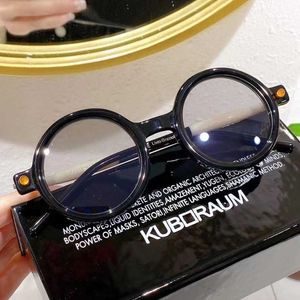 Lunettes de soleil de concepteur Kuboraum Top QualityGerman Niche Marque Kuboraum Sunglasses P Male et femelle Round Cadre Eye High Quality