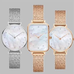 Designer Ladies 3AMT DW Waterdichte diamanten polshorloge 3a gouden kwarts horloge 28 mm 32 mm gesp kleine ronde boor 316 fijn stalen spo220m