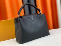 Designer dames boodschappentassen bakken handtas echt lederen merk messenger keten klassieke mode celebrity vrouw tas luxe maat 36-23-14 cm m48870
