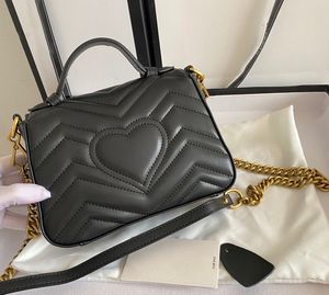 Designer dames shopping sacs totes sac à main authentique marque en cuir chaîne messager classique mode de haute qualité taille de luxe 21-15-8cm