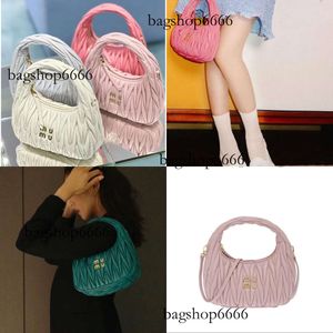 Designer Lady Cleo Miui Satchel Evening Sacs Sacs Wander Wander Matelasse Tote Geatin Leather Underarm Hand Fashion Fashion Original Edition