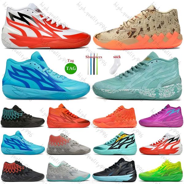 Designer Lamelos Balk Ball MB01 Sneakers noir blanc rose violet rick and morty aventure Training Sneakers Chaussures de basket-ball sportives extérieures pour hommes et femmes