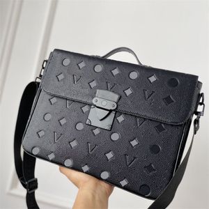 Designer Laptoptas Heren Aktetas Vrouwen Handtas Slot Brief Mode Lederen Messengers Tassen Merk Luxe Cross Body Bag242j