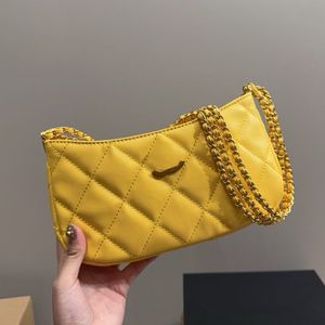 Mini Hobo Femmes Sac à emporte-bras Gold Chaîne de quincaillerie Luxury Sac à main en diamant réseau de luxe monte