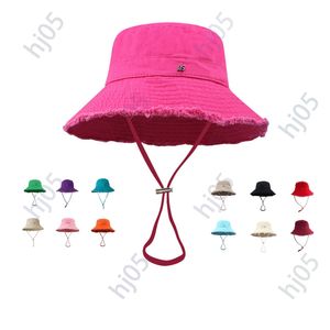Designer Le Bob Chapeaux pour les hommes Femmes Wide Brim Sun empêchent Gorras Outdoor Beach Canvas Bucket Hat Designer Accessoires HJ027
